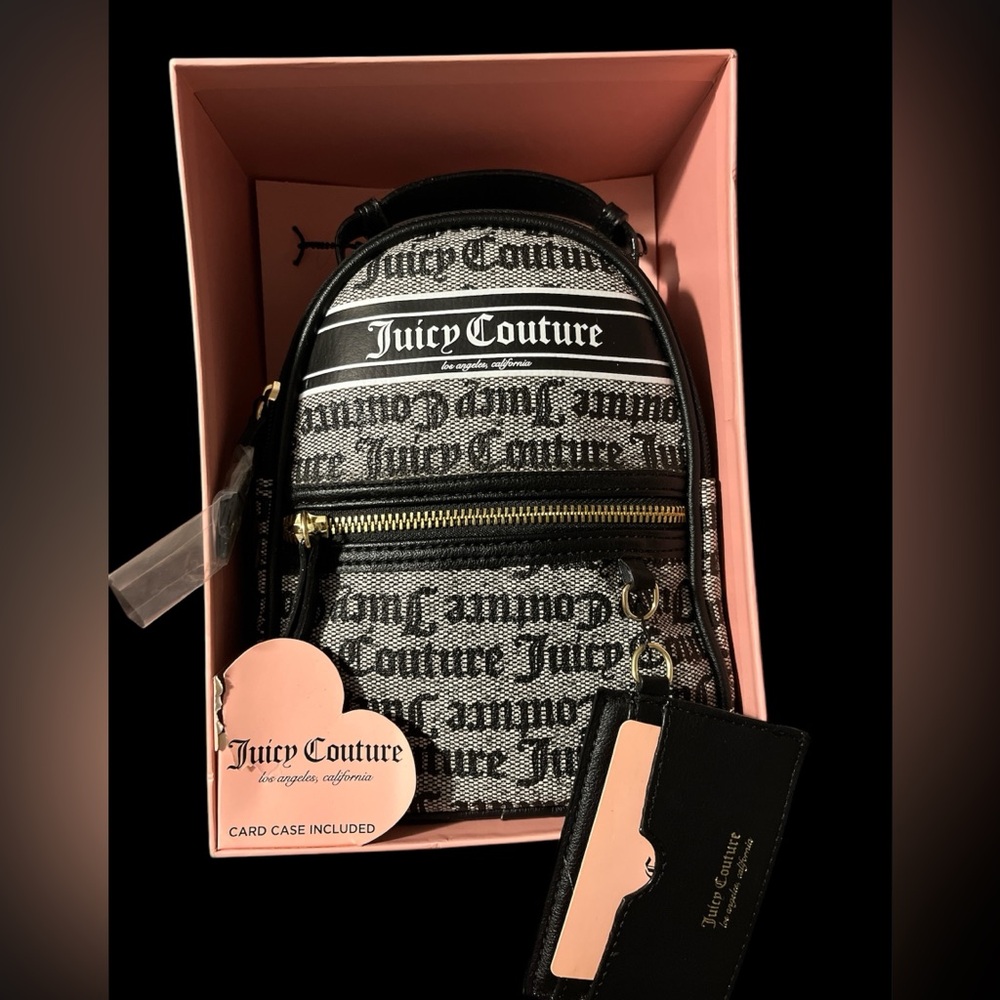 NWT Juicy Couture Black Mini Backpack